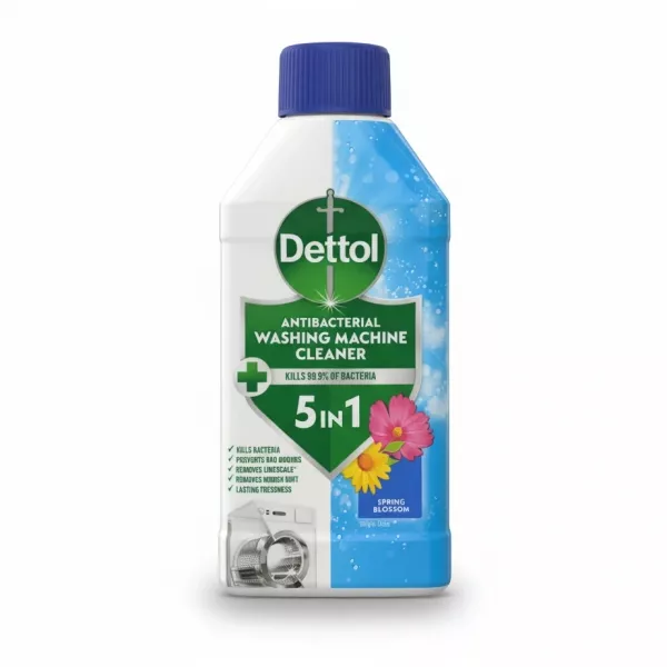 Dettol Antibacterial Washing Machine Cleaner bottle front view