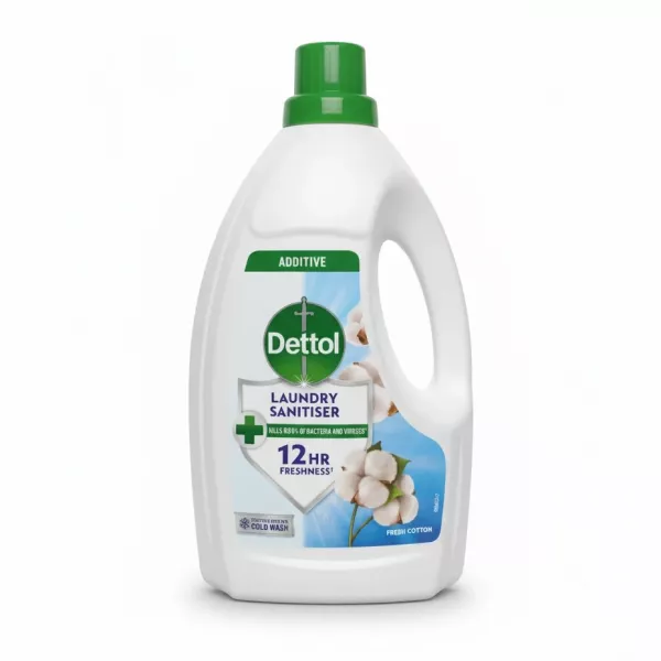 Dettol Laundry Sanitiser Fresh Cotton front bottle
