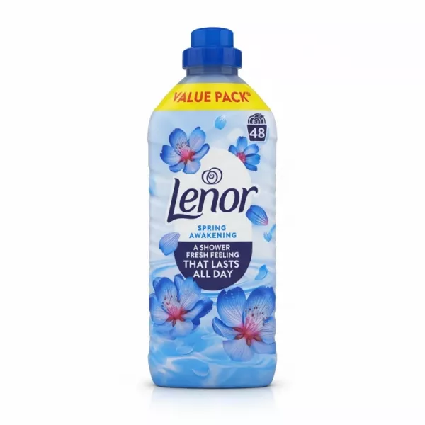 Lenor Spring Awakening Fabric Conditioner bottle front with floral design