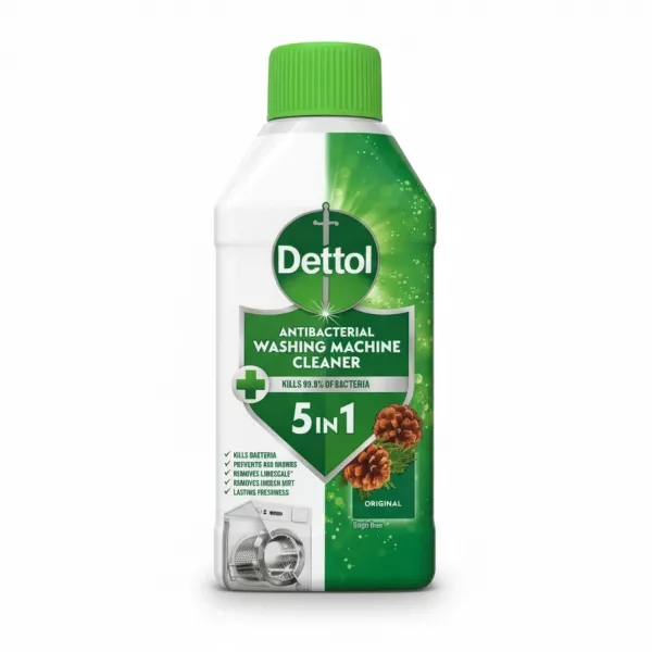 Dettol Antibacterial Washing Machine Cleaner front bottle view