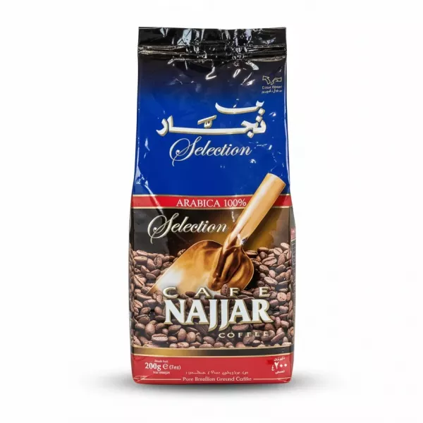 Cafe Najjar Selection Arabica 100% ground coffee pack - front view