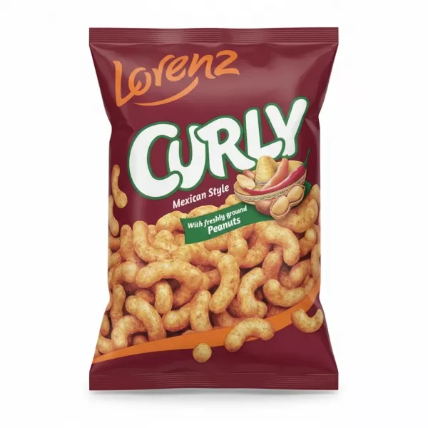 Lorenz Curly Mexican Style Peanuts snack bag front