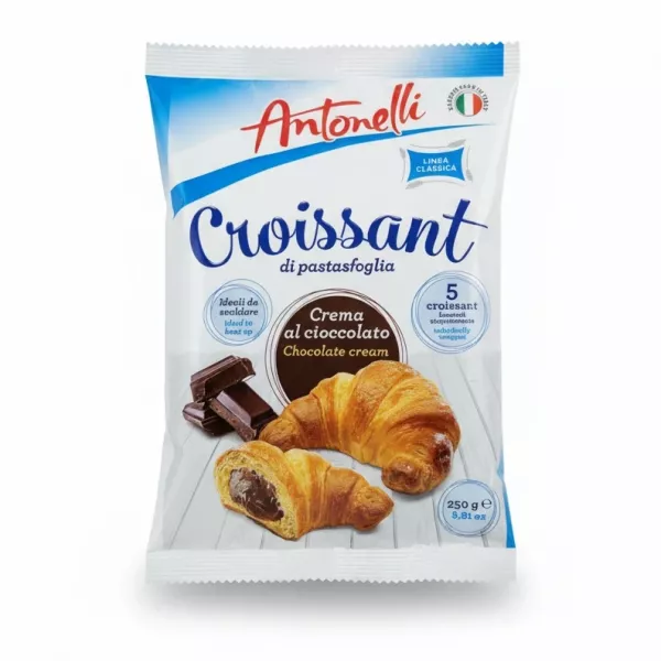 Packet of Antonelli Chocolate Cream Croissants