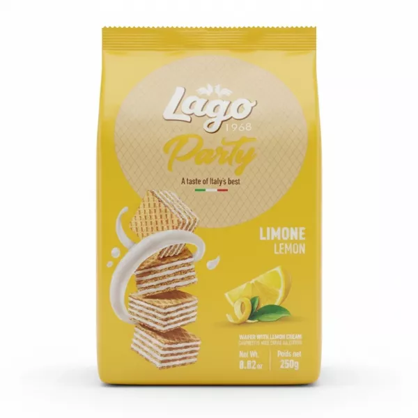 Lago Party Lemon Wafer front pack