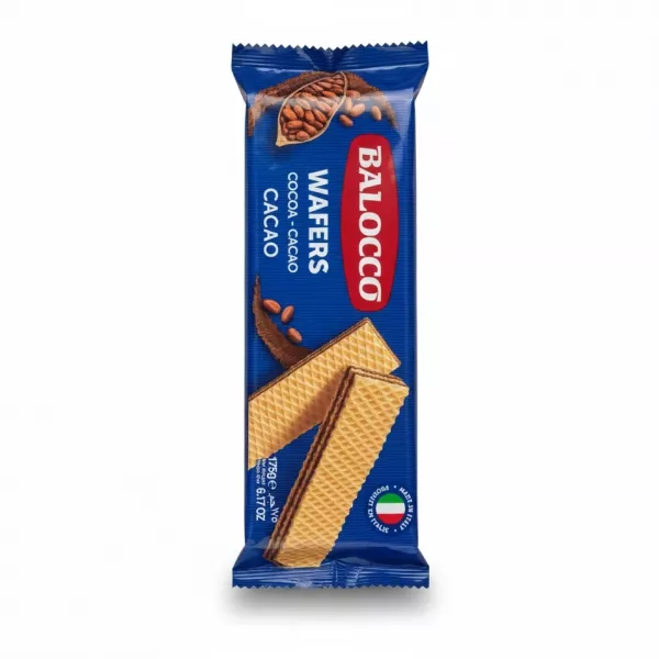Balocco cocoa wafer pack front