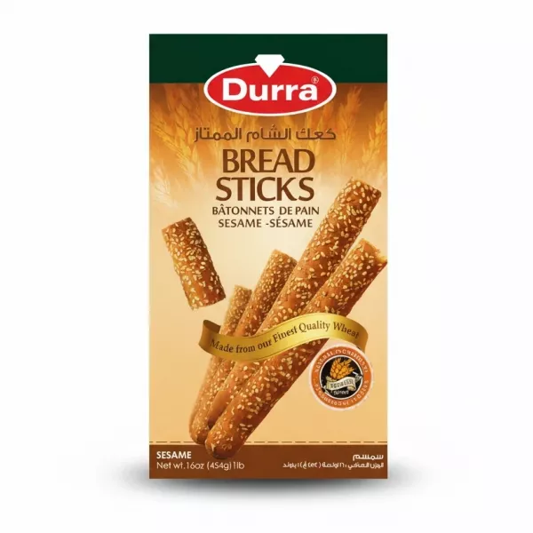 Durra Sesame Bread Sticks packaging front view