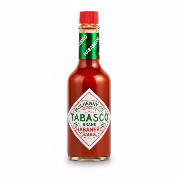 Tabasco Habanero Sauce fiery hot pepper sauce bottle