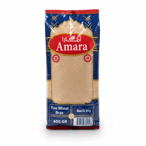Amara Fine Wheat Bran front packaging