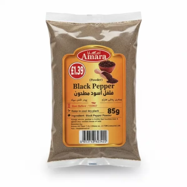 Pack of Amara Black Pepper Powder, 85g