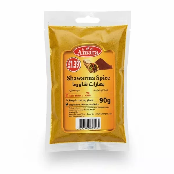 Amara Shawarma Spice Blend packet front