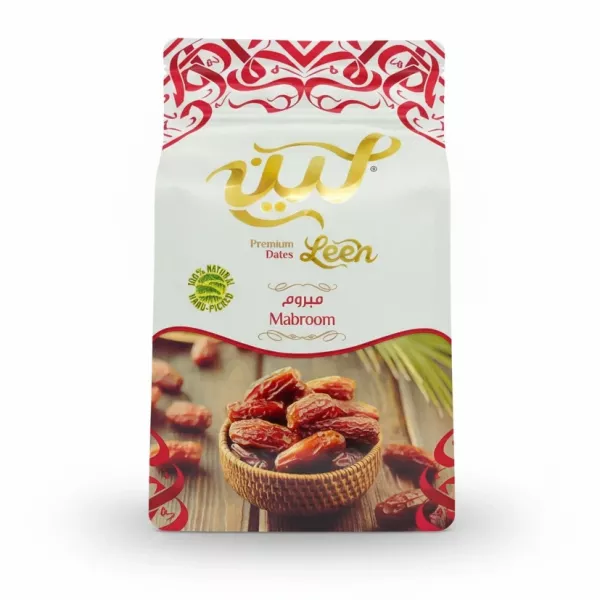 Leen Premium Mabroom Dates packaging front