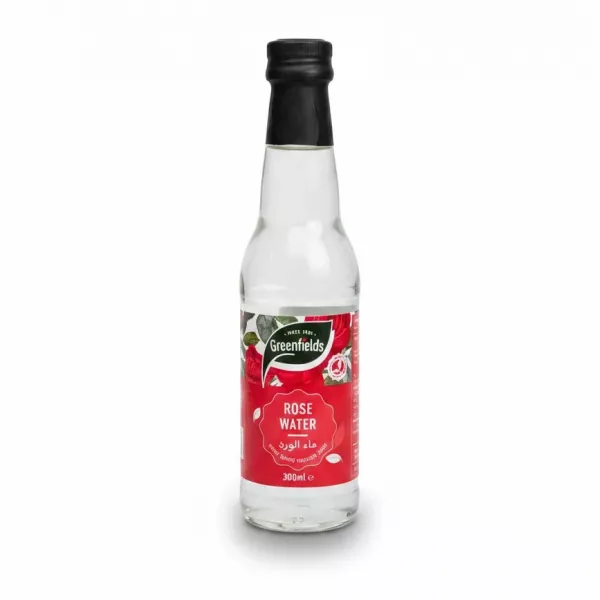 Greenfields Rose Water bottle front label
