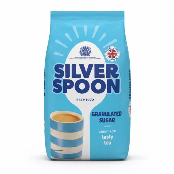 Silver Spoon Granulated Sugar 1kg front packaging