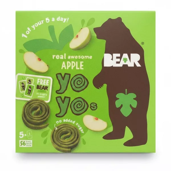 Bear Apple Yoyos fruit rolls box front