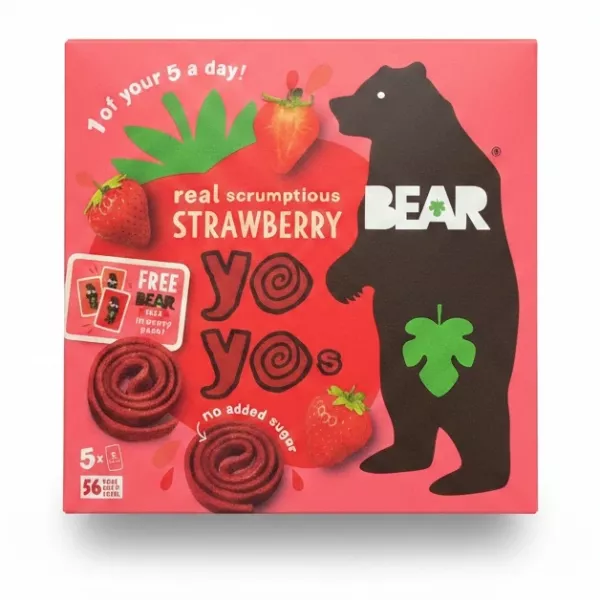 Box of Bear Strawberry Fruit Yo-Yos