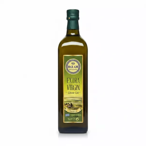 Helen Mykonos Extra Virgin Olive Oil 1L front label