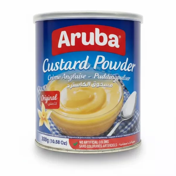 Aruba Custard Powder 300g tin front view