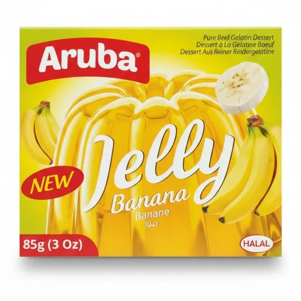 Aruba Banana Jelly dessert box front view
