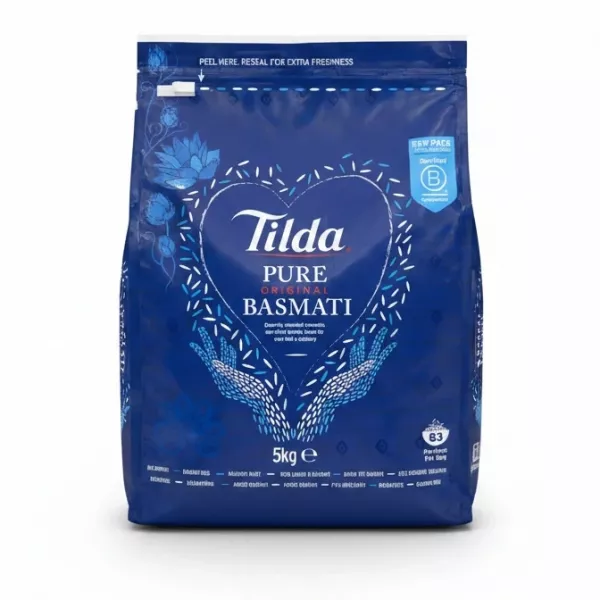 Tilda Pure Original Basmati Rice 5kg package front