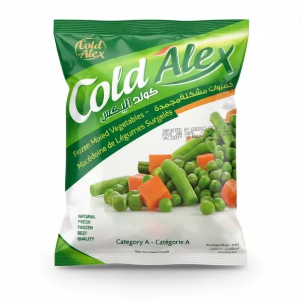 Cold Alex Frozen Mixed Vegetables pack front