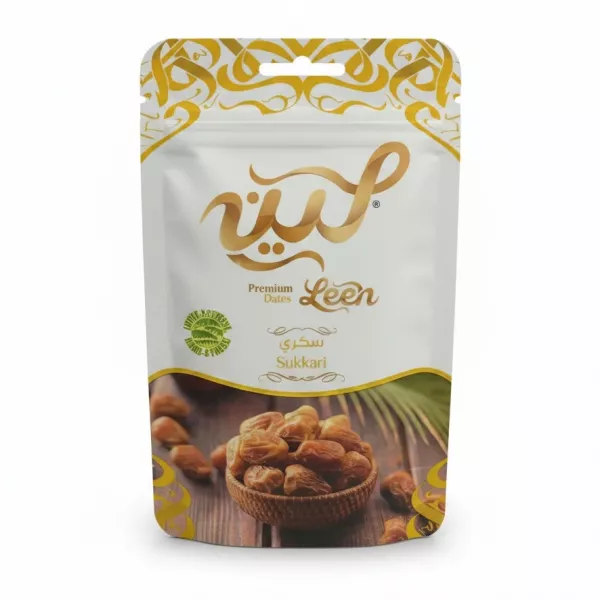 Leen Premium Sukkari Dates front packaging