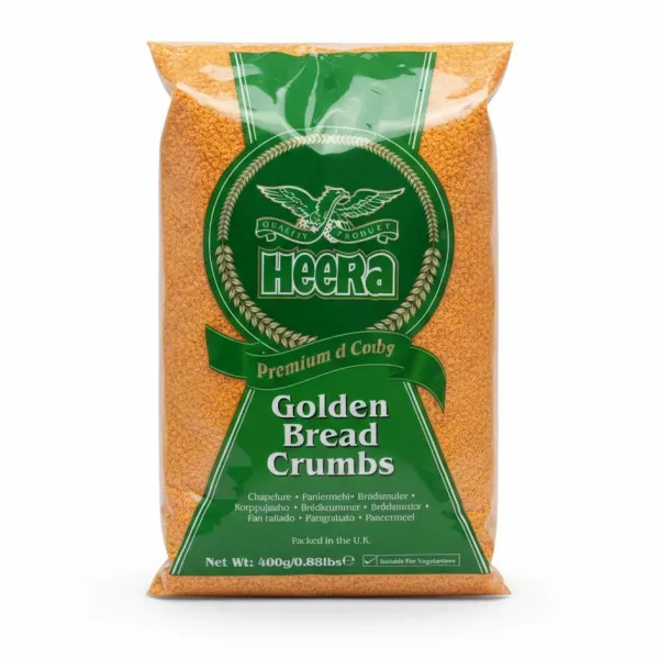Heera Golden Bread Crumbs 400g package front view