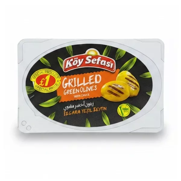 Köy Sefası package of grilled green olives with sauce