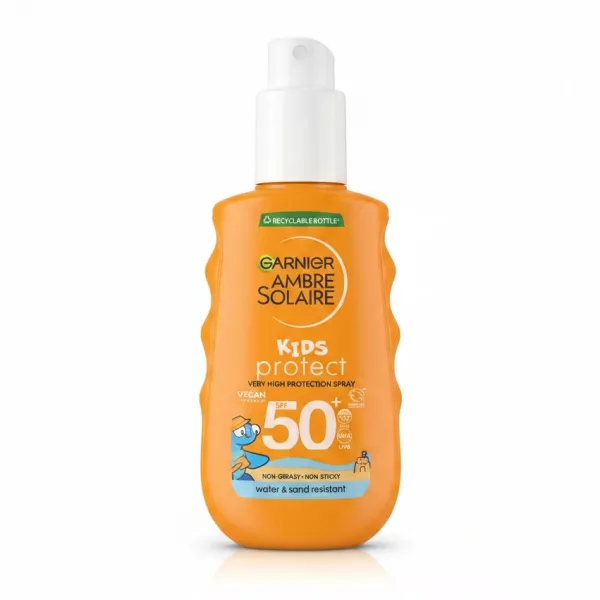 Garnier Ambre Solaire Kids SPF 50+ spray bottle front