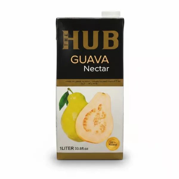 The Hub Guava Nectar 1 litre carton front view
