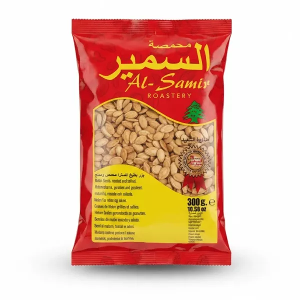 Packet of Al-Samir roasted salted melon seeds