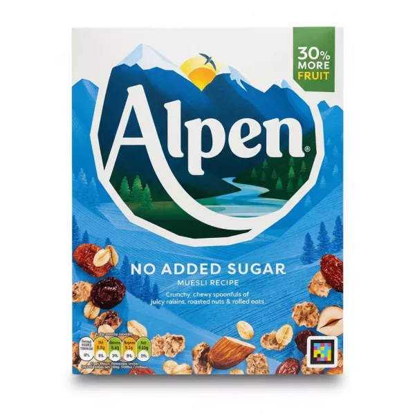 Alpen No Added Sugar Muesli Recipe box front