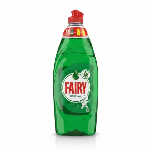 Front view of Fairy Original dishwashing liquid bottle