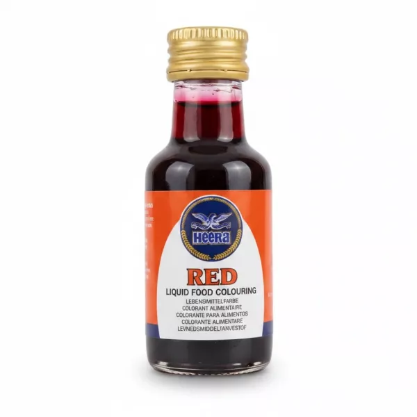 Heera Red Liquid Food Colouring bottle front view
