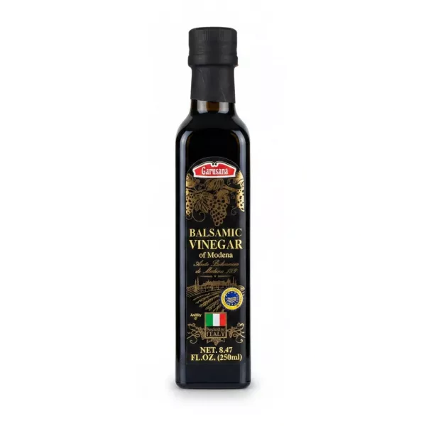 Garusana Balsamic Vinegar of Modena bottle front label