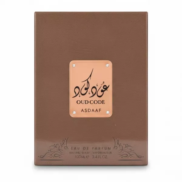 Asdaaf Oud Code perfume box front view