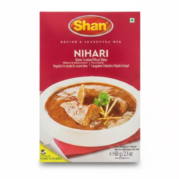 Shan Nihari seasoning mix packaging front