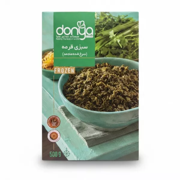 Donya Fried Fine Herbs front packaging with bowl of herbs