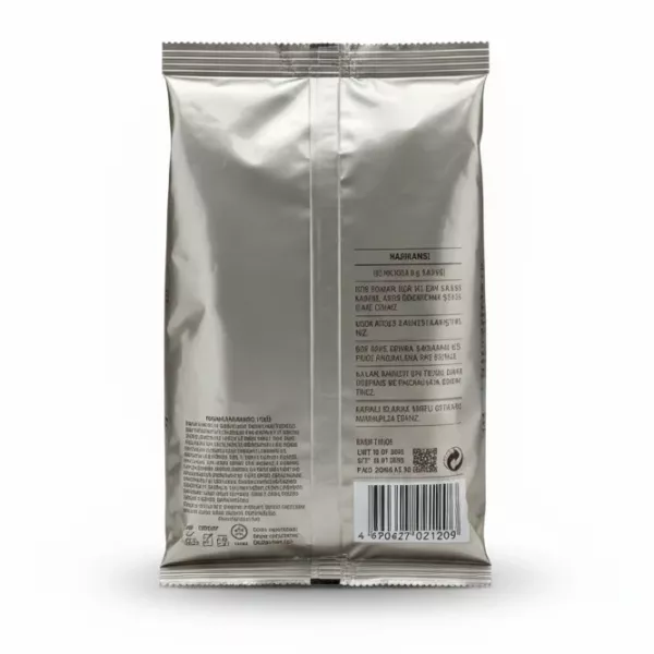 Kurukahveci Mehmet Efendi Turkish Coffee 100g back packaging with instructions and barcode