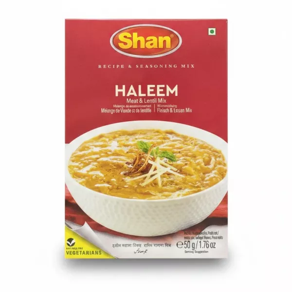 Box of Shan Haleem Meat & Lentil Mix seasoning