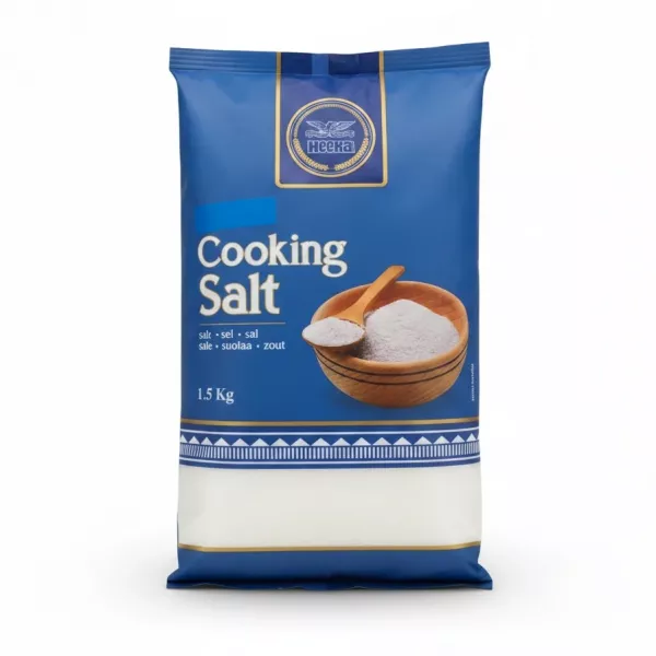 Heera Cooking Salt 1.5 Kg pack front