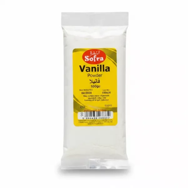 Packet of Sofra Vanilla Powder 100g