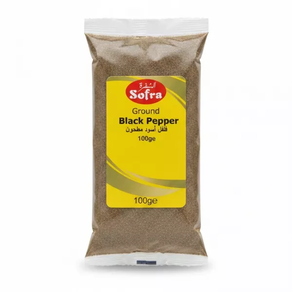 Sofra Ground Black Pepper 100g front packaging