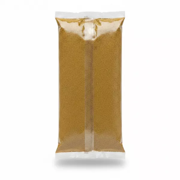 Sofra Fish Seasoning pack back containing golden brown spice mix