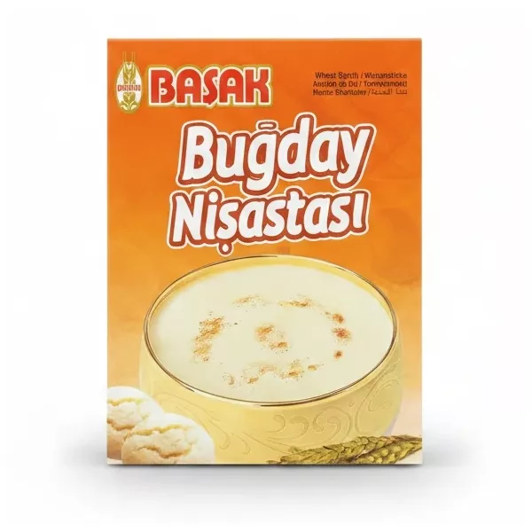 Box of Basak brand wheat starch packaging front