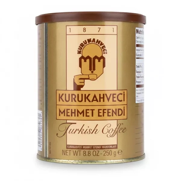 Kurukahveci Mehmet Efendi Turkish Coffee 250g tin front label