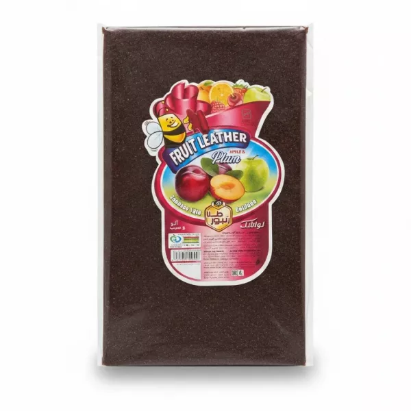 Zanboury Apple & Plum Fruit Leather front packaging