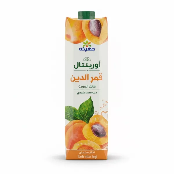 Juhayna Oriental Apricot Nectar 1 litre front view on a white background