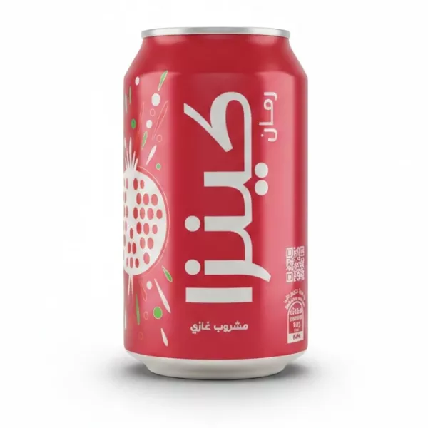 Kinza Pomegranate Carbonated Drink can front view