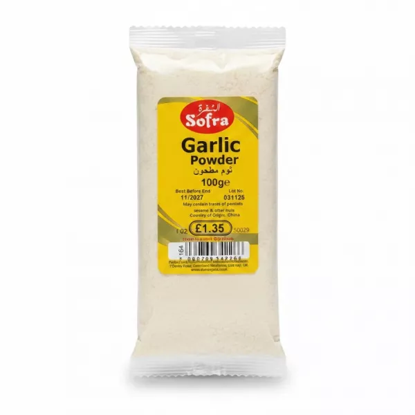 packet of Sofra brand garlic powder
