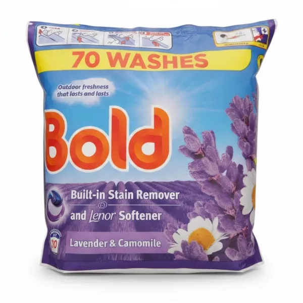 Bold Laundry Pods package front with lavender and camomile flowers